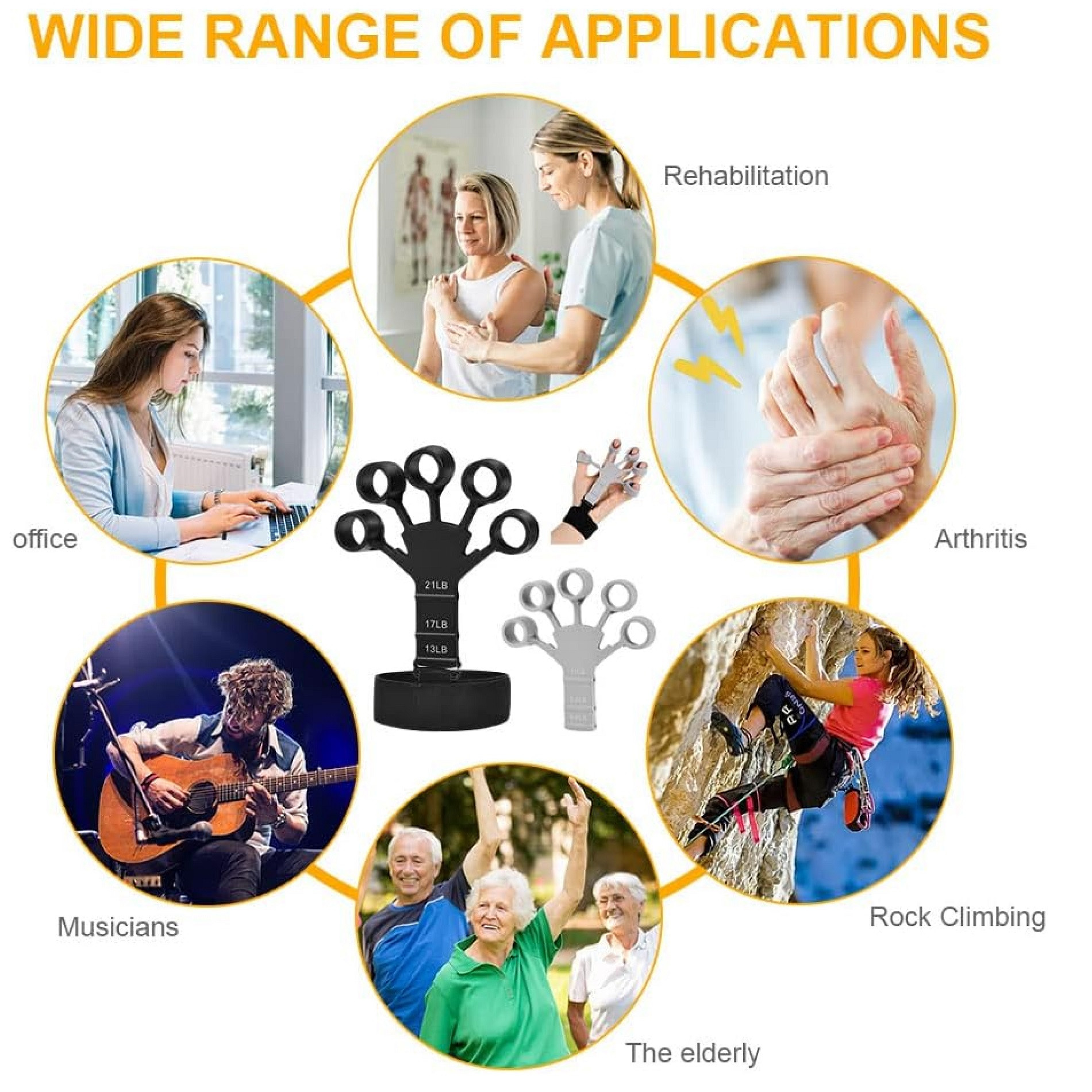 Miniatura 2 de Ejercitador Para Dedos Manos Ajustable